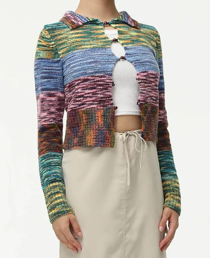 Rainbow Wings Knit Cardigan