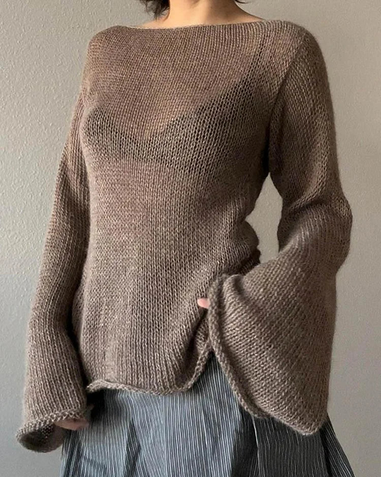 Bell Sleeves Sweater